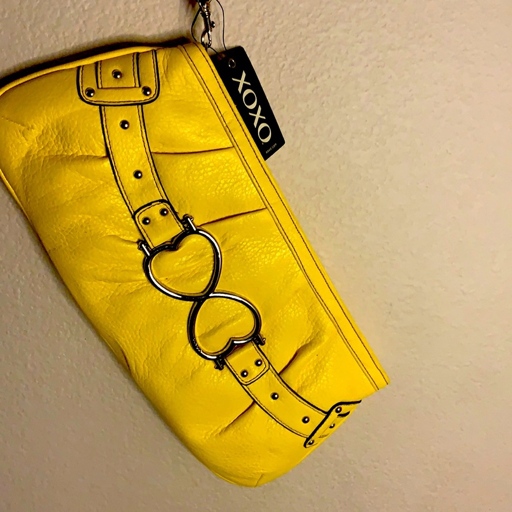 Yellow Handbag. Wristlets